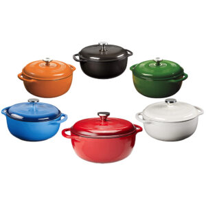 OKV 28cm Enameled Cast Iron Soup Pot – Large-Capacity Dutch Oven with Lid