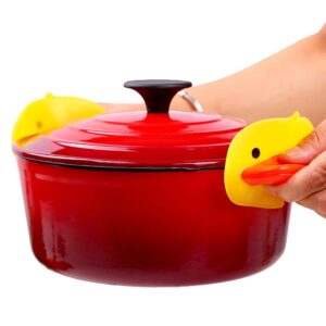 OKV 22CM Enameled Cast Iron Dutch Oven – Round Casserole Pot with Lid & Dual Handles