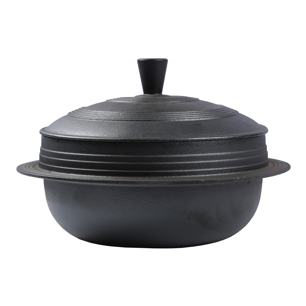 OKV Traditional Korean Cast Iron Stew Pot – Naturally Seasoned, Ready to Cook